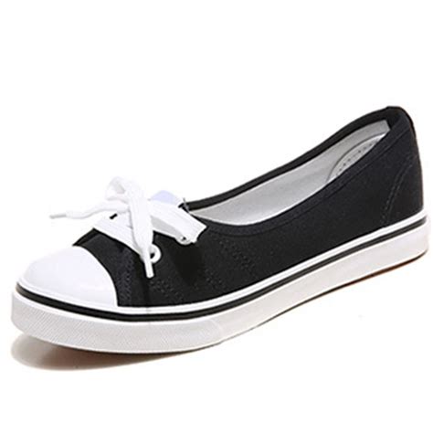 Shoeswomen Ballet Flats Loafers Casual Breathable Women Flats Slip On Fashion 2018 Canvas Flats