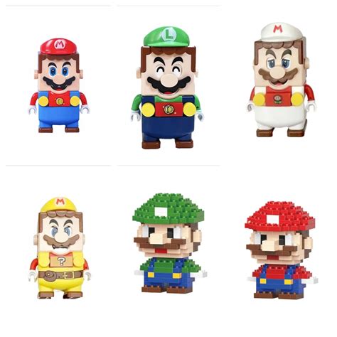 6 Se Enekleri S Per Mario Bros Bloklar Luigi Buliding Bloklar Eylem