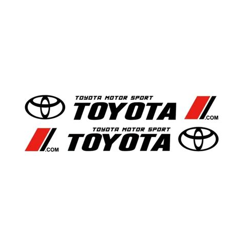 2pcs Car Toyota Racing Development Sticker Decals Lazada Ph