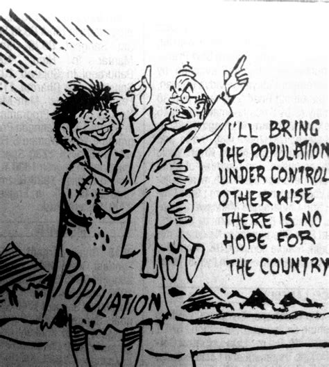 R.K. Laxman's Cartoons: Population Growth