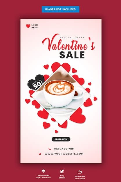 Premium Psd Valentine S Sale Instagram Story