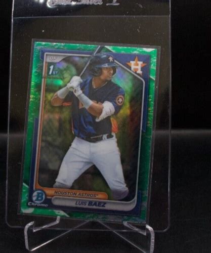 Luis Baez 2024 Bowman Chrome 1st Bowman Lunar Glow Refractor EBay