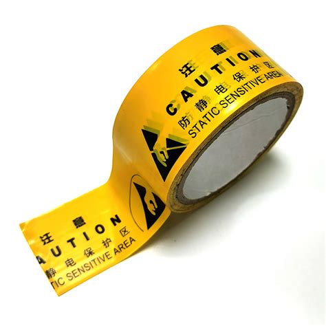 Yellow Color Adhesive Esd Anti Static Polyimide Cleanroom Marking Tape