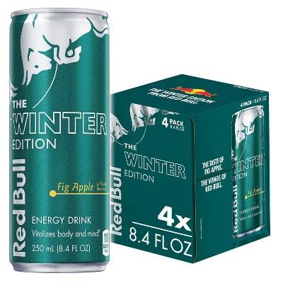 Red Bull Winter Edition Energy Drink 4pk 8 4 Fl Oz Cans Target