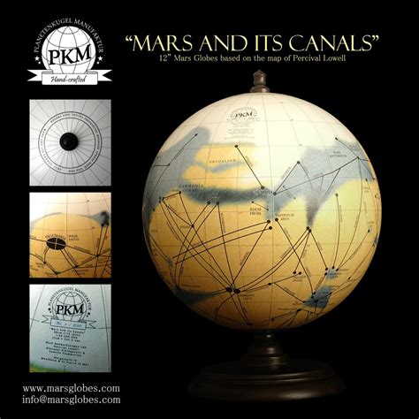 Marsglobes Planetenkugel Manufaktur 12″ Mars Globes Based On The