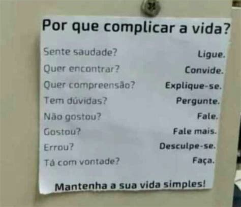 Simples Por Que Complicar A Vida