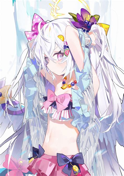 Measho Blue Archive Shirasu Azusa Angel Bikini Halo Open Shirt See