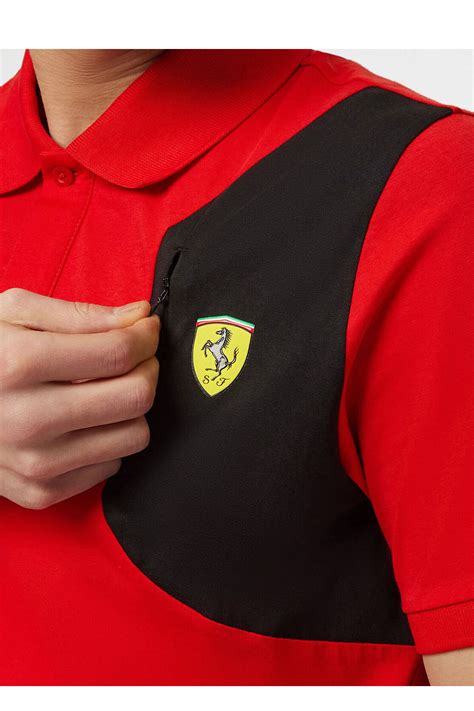 Tricou polo Puma Scuderia Ferrari Classic 2023, Bumbac, Rosu, M - eMAG.ro