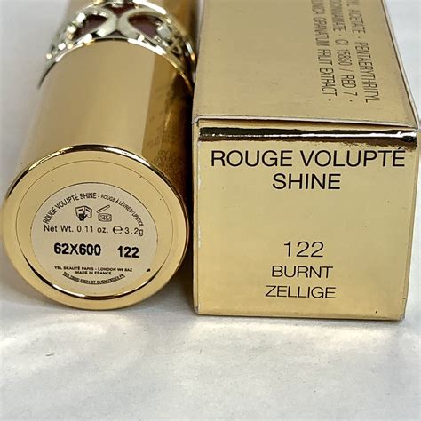 Yves Saint Laurent Rouge Volupte Shine Oil In Stick 122 Burnt Zellige