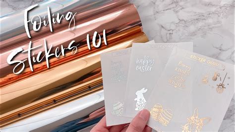 How To Make Print Cut Foil Stickers With Silhouette Sticker Paper