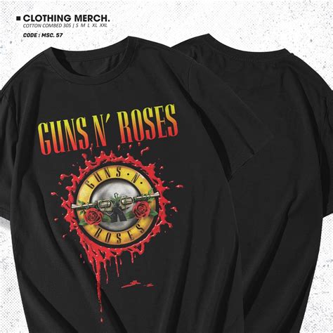 Jual Tshirt Kaos Merchandise Band Gnr Guns N Roses Shopee Indonesia