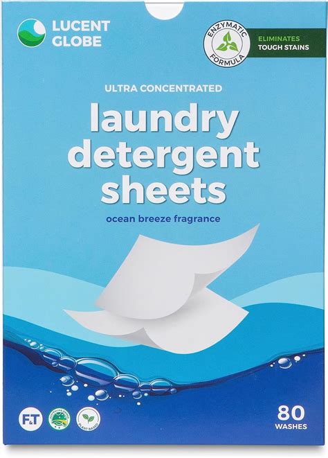 Lucent Globe Laundry Sheets Eco Friendly Ultra Concentrated Detergent