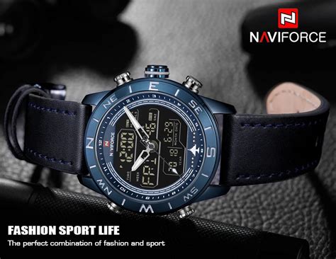 Naviforce Nf Men S Fashion Sport Watch Waterproof Dual Time