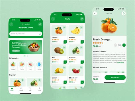 Grocery App Ui Design Grocery Delivery App Design By Tanzir Fahad On Dribbble