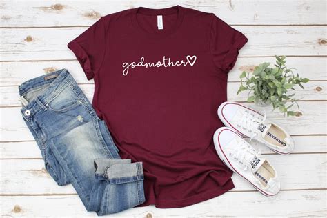 Godmother Script Shirt Godmother Shirt T For Godmother T For