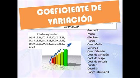 5 Como Calcular El Coeficiente De Variación En Calculadora Y En Excel Youtube