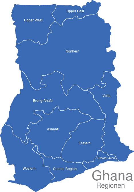 Ghana Regionen Interaktive Landkarte Image Maps De