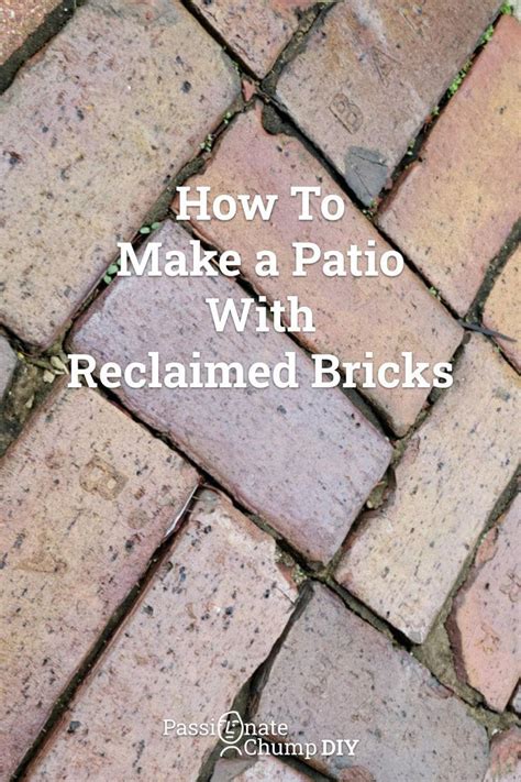 Make A Vintage Brick Patio All The Steps Brick Patios Brick