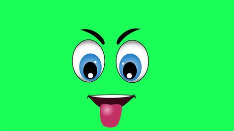 Green Screen 25 Facial Cartoon Emoticons Pack Part 1 Youtube