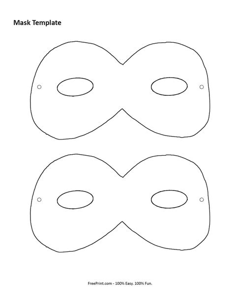 Customize Your Free Printable Mask Template Masquerade Mask Template Mask Template Printable