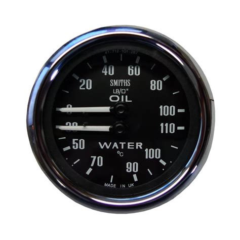 Smiths Classic Dual Gauge Oil Pressurewater Temperature °c From Merlin