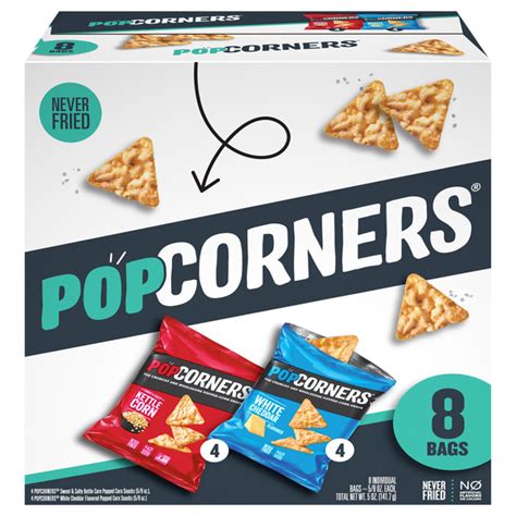 Save On Popcorners Sweet Salty White Cheddar Popped Corn Snack Ct