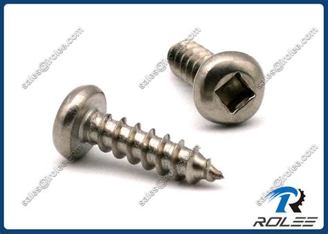 Stainless Steel Square Drive Pan Head Sheet Metal Screw