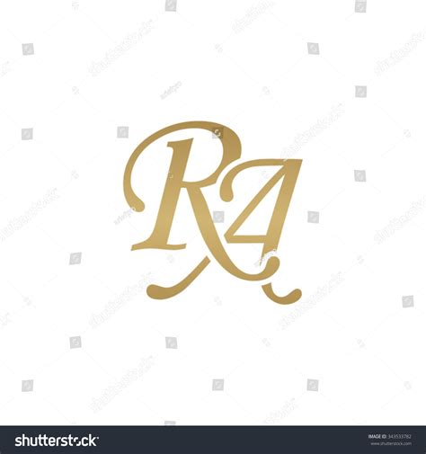 Ra Initial Monogram Logo Stock Vector Royalty Free