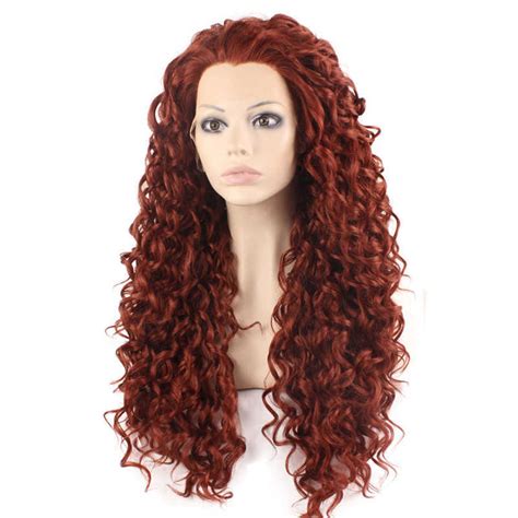 Burgundy Wigs Heat Resistant Curly Wig