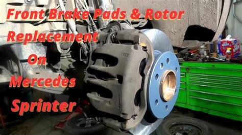 Mercedes Dodge Sprinter Front Brake Pads And Rotor Replacement Step