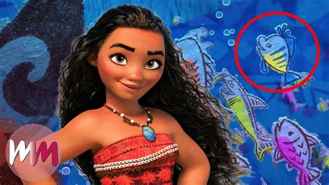 Top 10 Hidden Easter Eggs In Moana You Missed Youtube