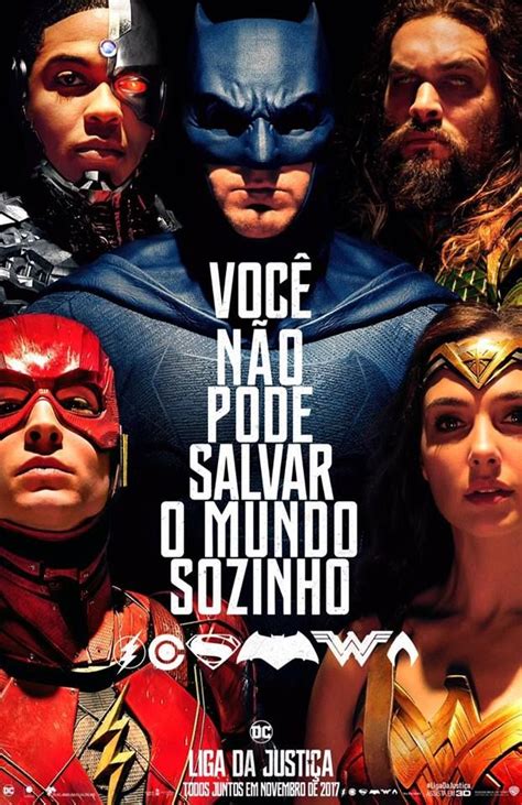 Confira O Pôster Oficial Do Liga Da Justiça Filme Divulgado Durante A