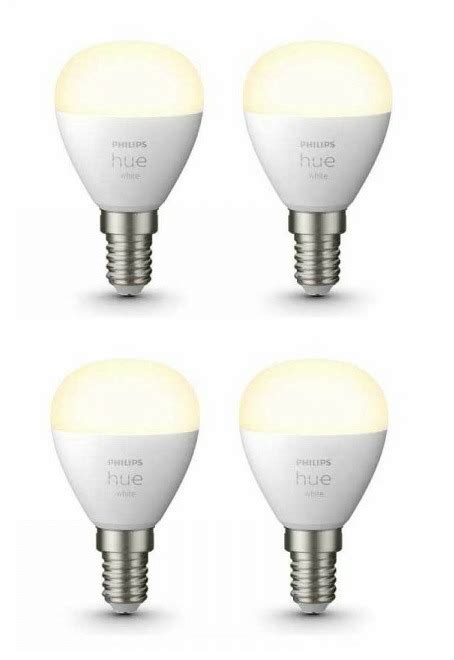 Combideal Philips Hue 4x E14 Kogel Warm Wit Licht 929002440603 HUE