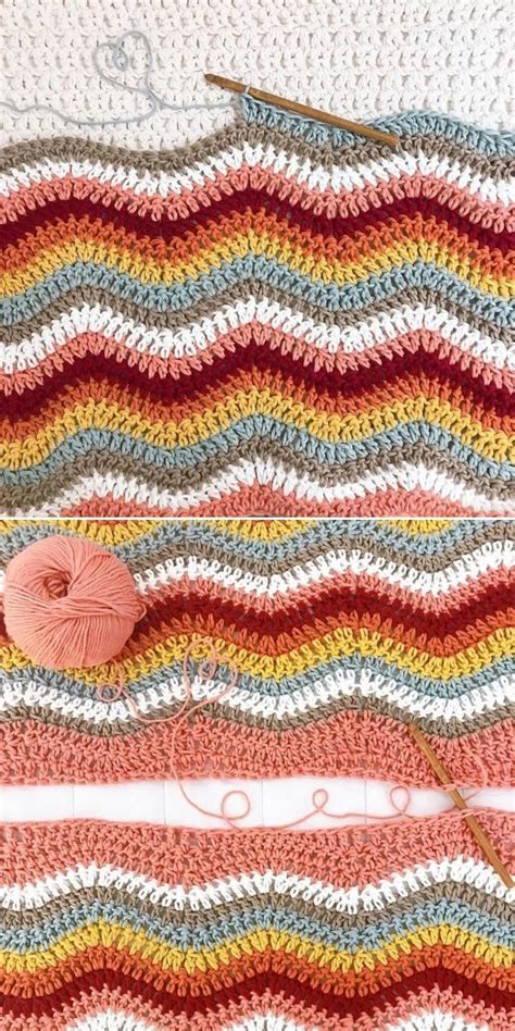 Crochet Ripple Blanket