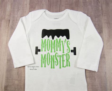 Mommys Little Monster, Baby Halloween Outfit, Boys Halloween Shirt, First Halloween, Trick or ...