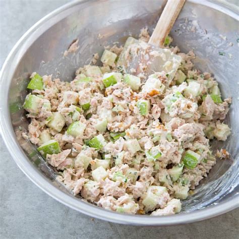 Tuna Salad With Apples Walnuts And Tarragon Americas Test Kitchen Recipe