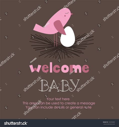 Welcome Card Design. Vector Illustration - 136763003 : Shutterstock