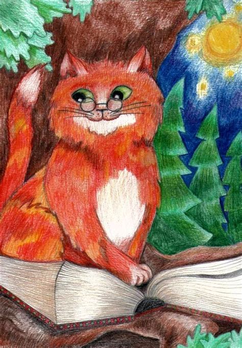 Кот Ученый в картинках для детей. Классные и простые срисовки.