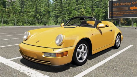 BeamNG Drive Porsche 911 Carrera 2 Speedster 1993 Car Show Test