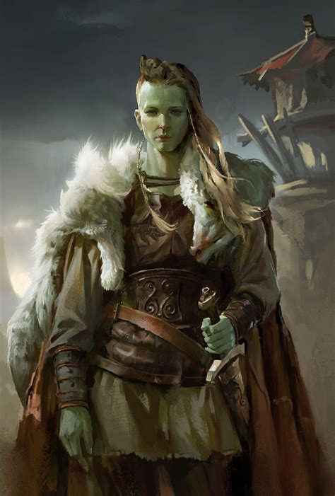 Orcs And Half Orcs D D Character Dump Character Portraits Female Orc