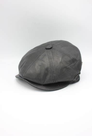 Casquette Gavroche Italienne En Cuir V Ritable Hologramme Paris Paris