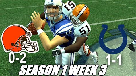 Week 3 Vs The Colts Madden 06 Browns Franchise S1w3 Youtube