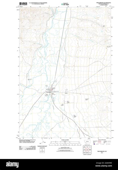 Map of twin bridges montana hi-res stock photography and images - Alamy