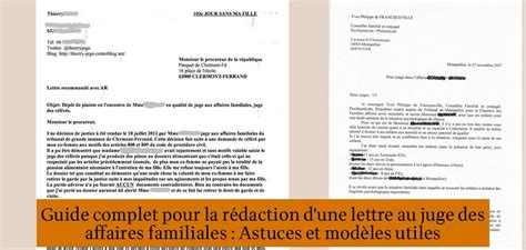 Guide Complet Pour La R Daction D Une Lettre Au Juge Des Affaires