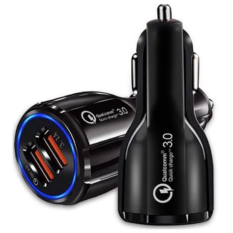 Chargeur De Voiture USB Charge Rapide 3 0 Multi Protection 30W 12V