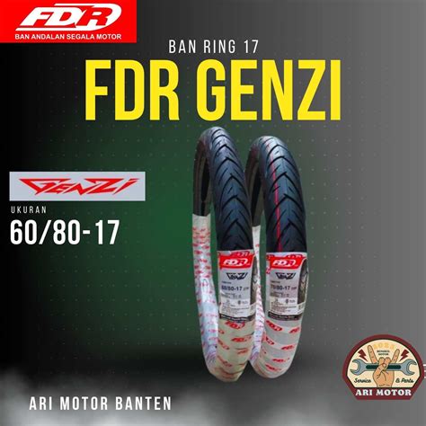 Ban FDR Genzi Ring 17 Ukuran 60 80 Tube Type Lazada Indonesia