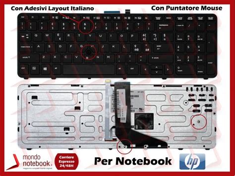 Tastiera Notebook Hp Zbook G Retroilluminata Con Trackpoint