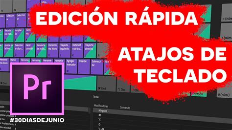 Edici N En Adobe Premiere Pro Atajos De Teclado Tutorial Youtube