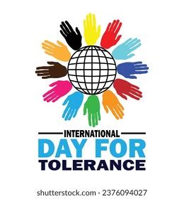 International Day Tolerance Vector Illustration Suitable Stock Vector