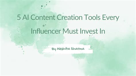 5 AI Content Creation Tools Every Influencer Must Invest In Joturl